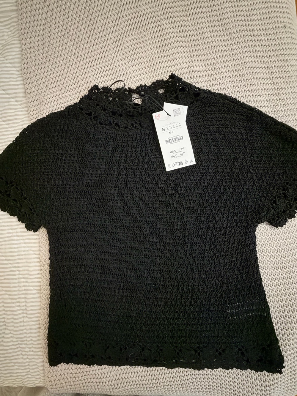 Awesome Zara Crochet Sweater-Small